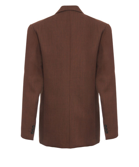 Blazer con revers a punta