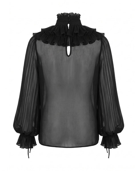 Blouse with ruffle details
