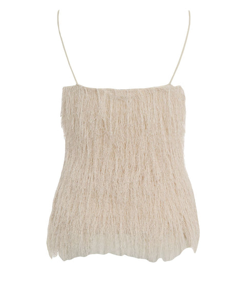 Top mit Fransendetails