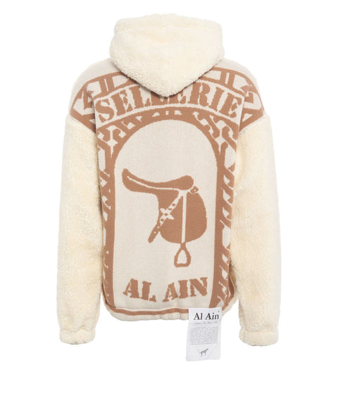 Felpa teddy con cappuccio