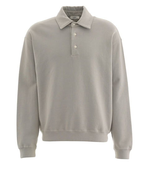 Felpa con colletto polo