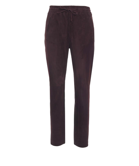 Pantaloni in pelle scamosciata 'Gift'