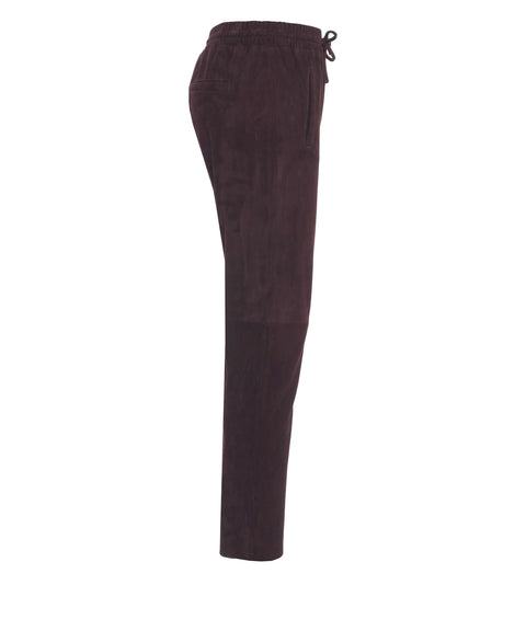 Pantaloni in pelle scamosciata 'Gift'
