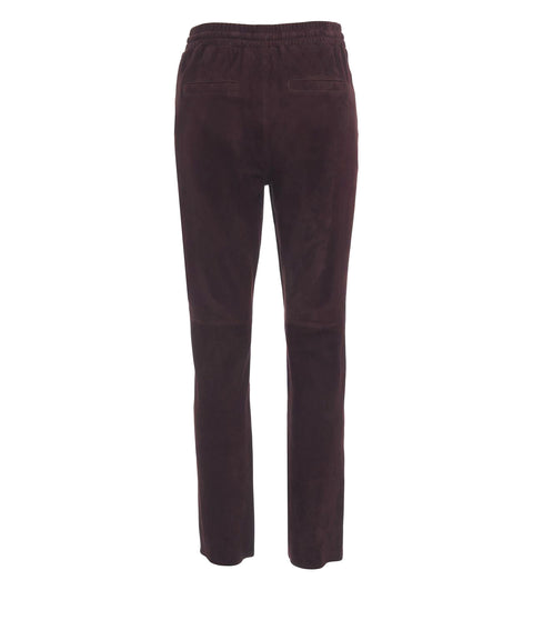 Pantaloni in pelle scamosciata 'Gift'