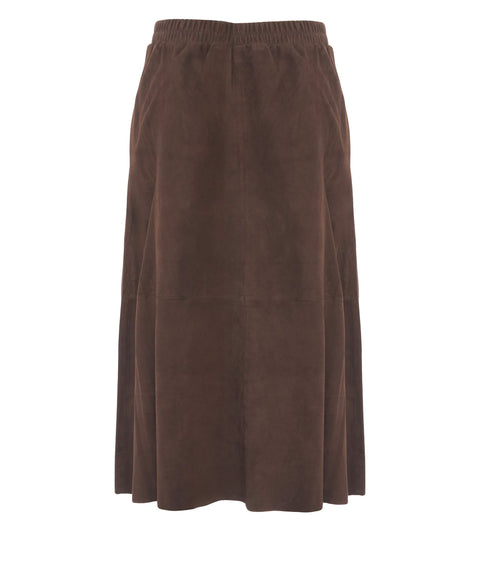 Suede midi skirt 'Nahee'