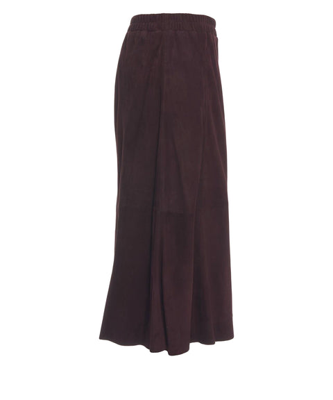 Suede midi skirt 'Nahee'