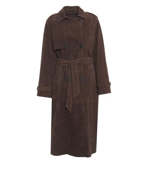 Suede coat 'Merida'