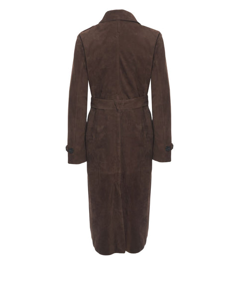 Suede coat 'Merida'