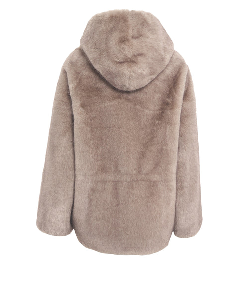 Jacke aus Kunstpelz