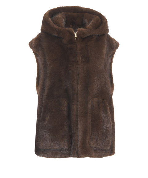 Gilet in pelliccia sintetica