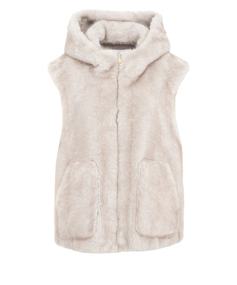 Faux fur gilet