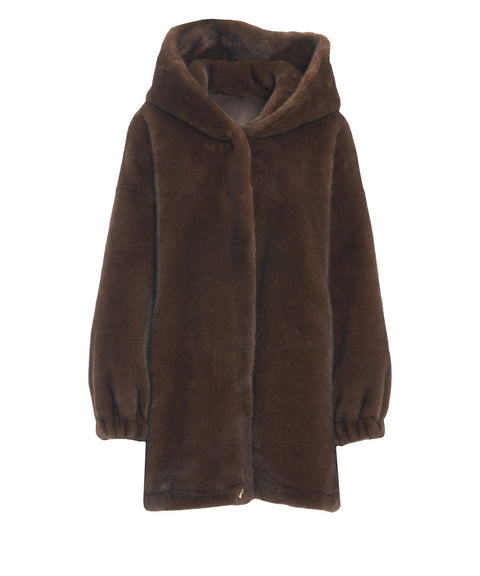 Faux fur coat