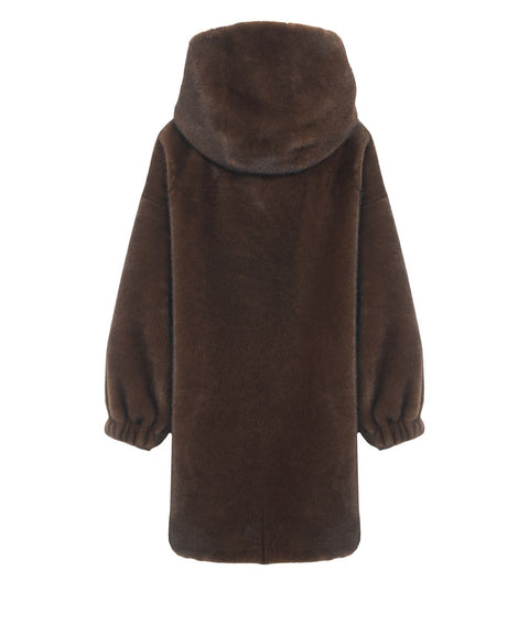 Faux fur coat