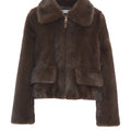 Jacke aus Kunstpelz