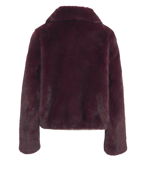 Jacke aus Kunstpelz