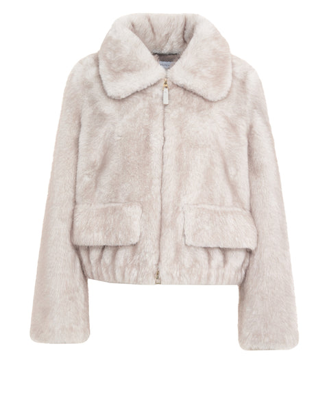 Jacke aus Kunstpelz