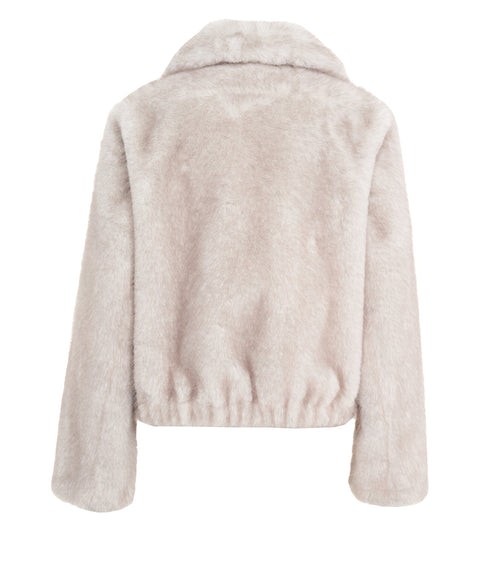 Jacke aus Kunstpelz