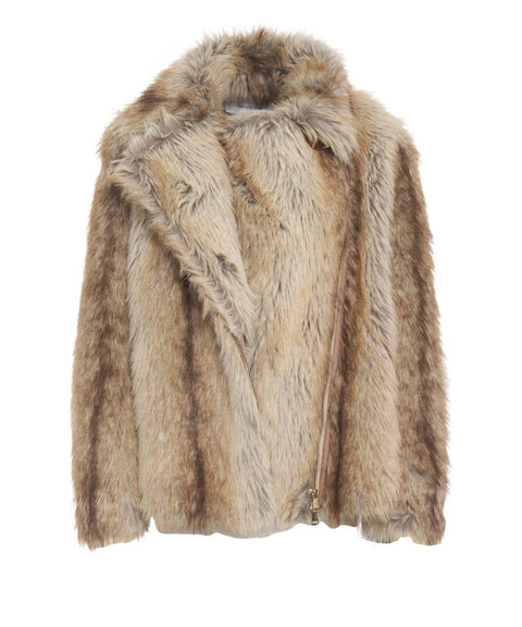 Faux fur jacket