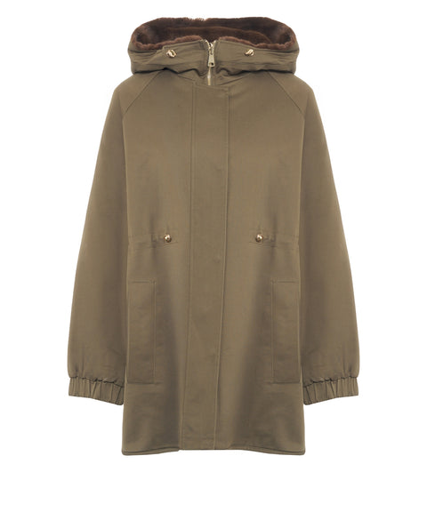 Parka mit Kordelzug an der Taille