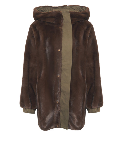 Parka mit Kordelzug an der Taille