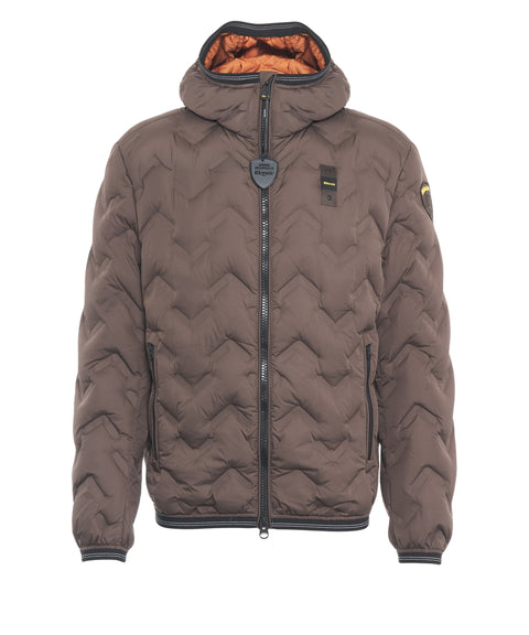 Hooded quilted jacket