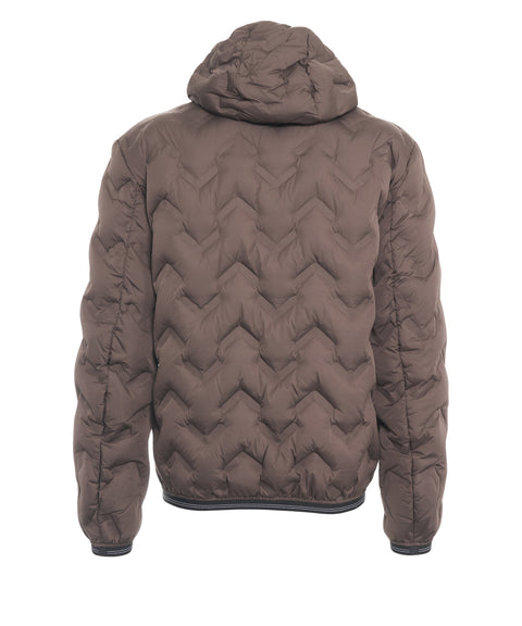 Hooded quilted jacket