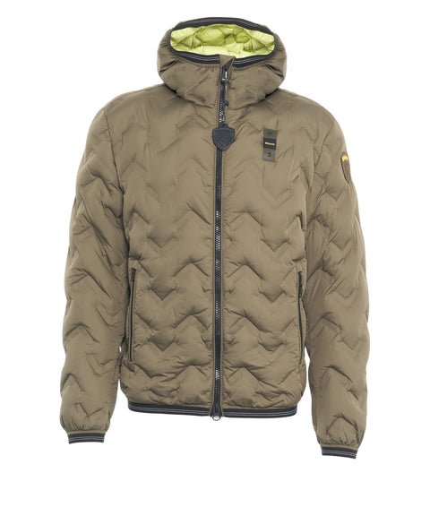 Hooded quilted jacket