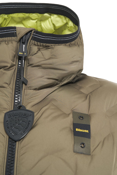 Hooded quilted jacket