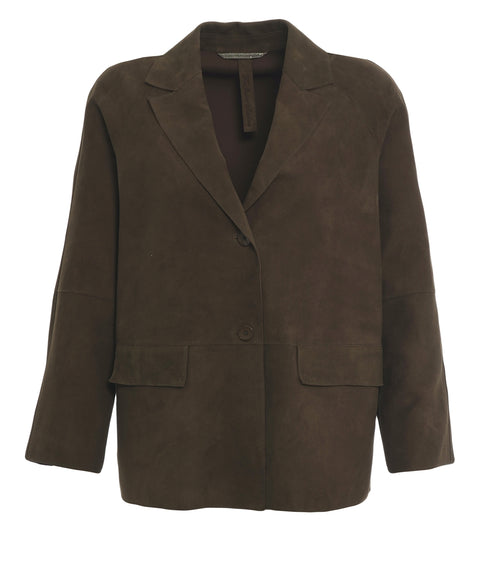 Suede blazer 'Lara'