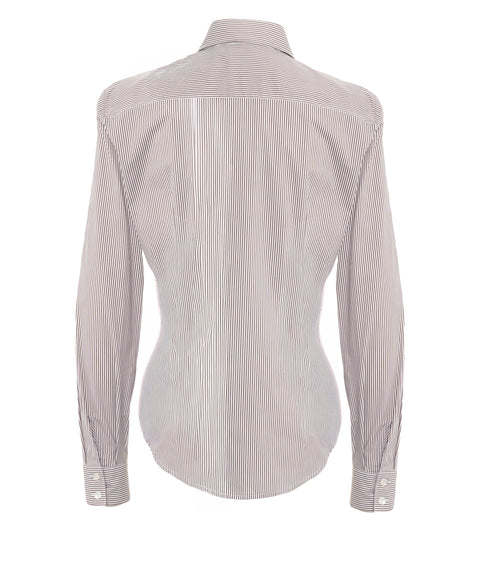 Camicia con fantasia a righe