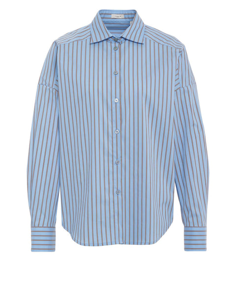 Camicia con fantasia a righe