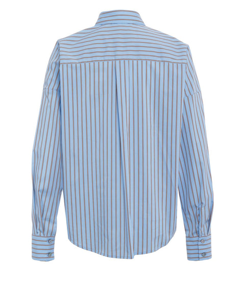 Camicia con fantasia a righe