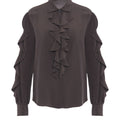 Blusa in seta con ruches