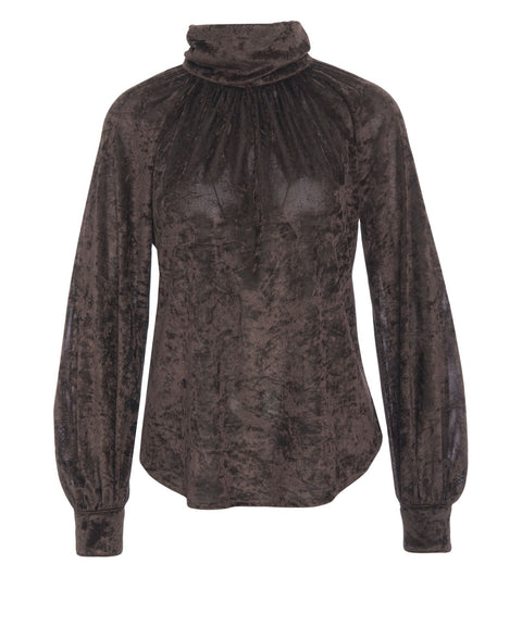 Bluse mit Stehkragen