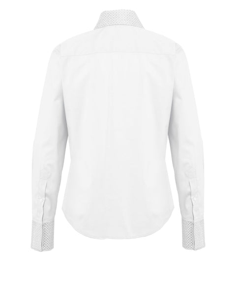 Camicia con applicazione di strass