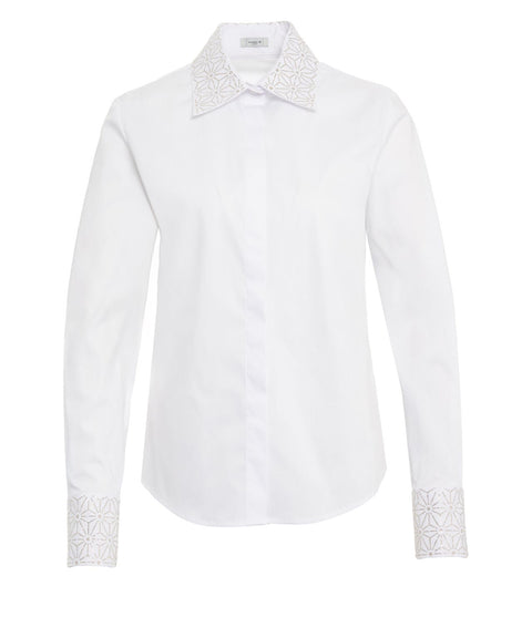 Hemd mit Strass-Applikationen