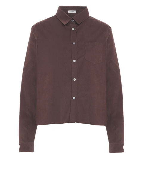 Camicia con tascha applicata