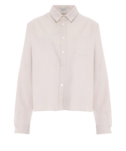 Camicia con tascha applicata