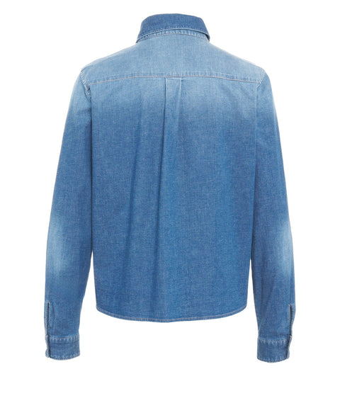 Camicia con taschino applicato sul petto