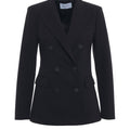 Double-breasted blazer in a striped pattern
