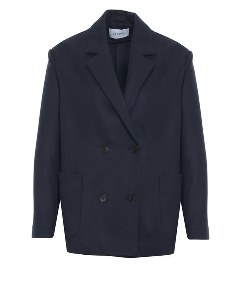 Blazer aus Wollmischung