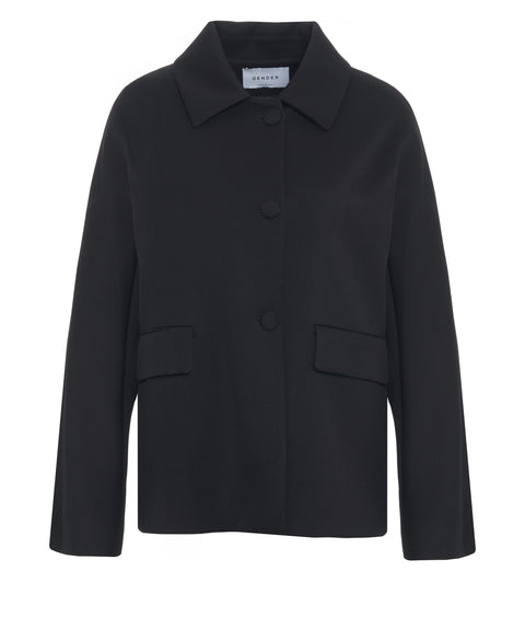 Jacket with flap pockets
