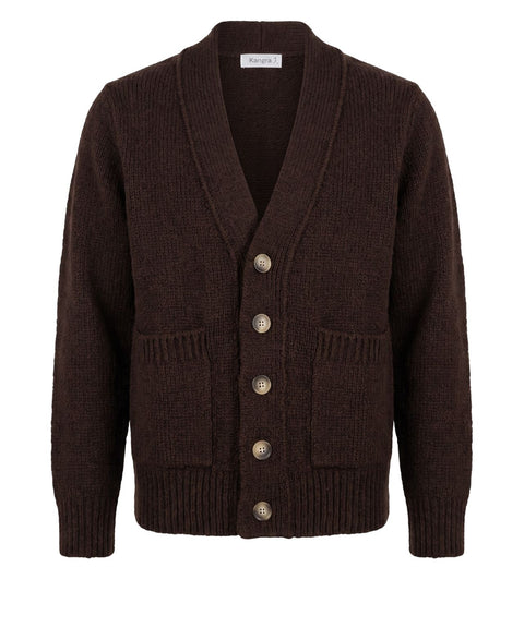 Cardigan con tasche applicate
