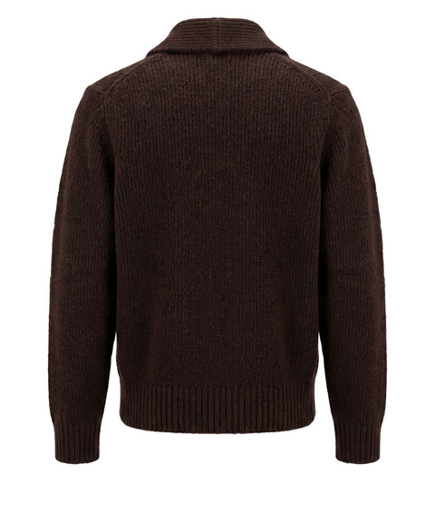 Cardigan con tasche applicate