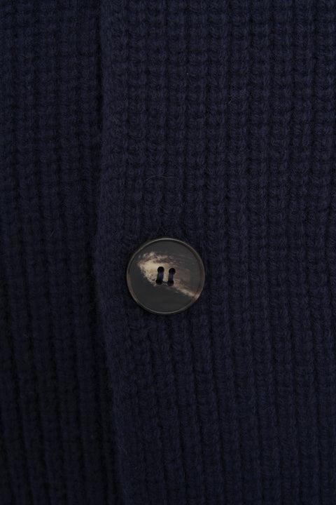 Cardigan con collo alto
