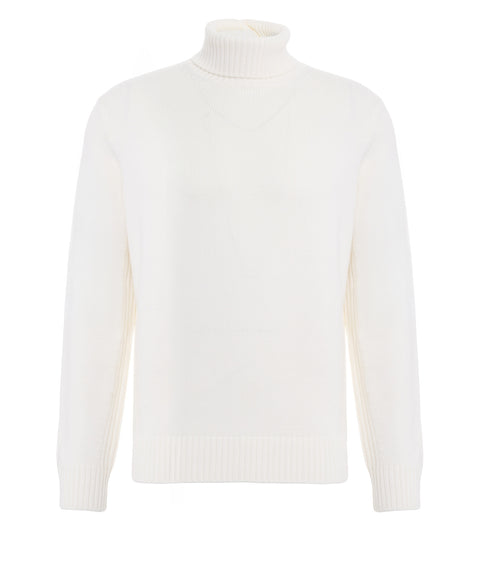 Wool turtleneck sweater