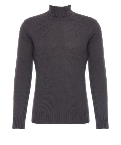 Rollkragenpullover aus Wolle