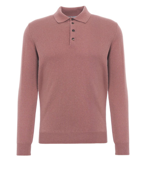 Cashmere polo sweater