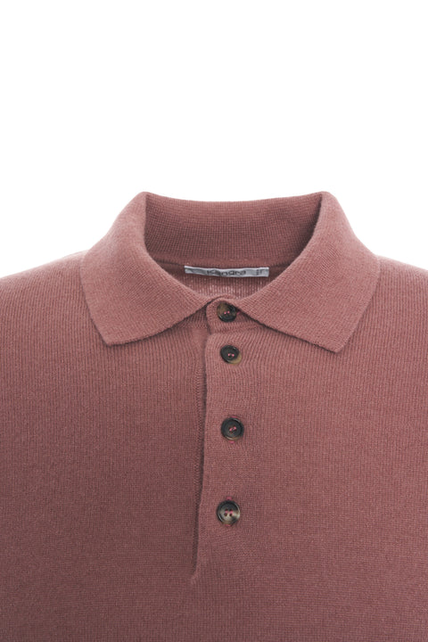 Cashmere polo sweater