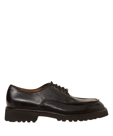 Scarpe stringate in pelle